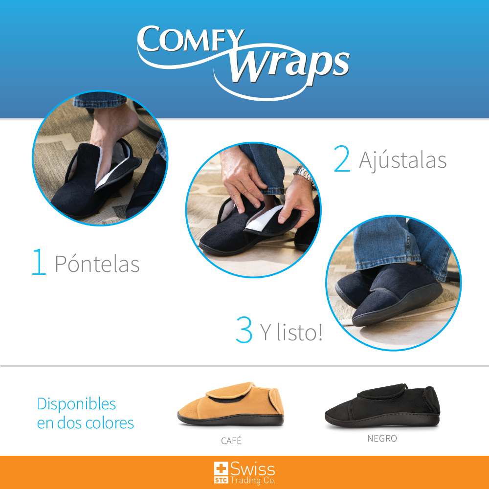 Comfy Wraps Pantuflas Ajustables